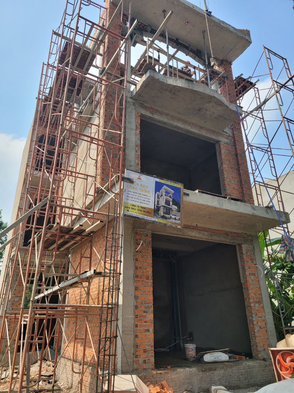 Phần thô căn nhà của chị Ngân