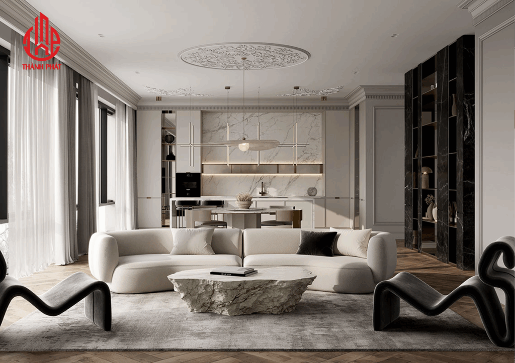 Thiết Kế Nội Thất Chung Cư Vinhomes Golden River Quận 1 thiet-ke-phong-cach-tan-co-dien