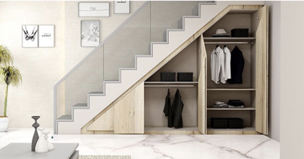 Mẫu Tủ Gầm Cầu Thang Hiện Đại Phòng Khách Từ Nhựa PVC tu-quan-ao-gam-cau-thang-tu-nhua-pvc-cao-cap