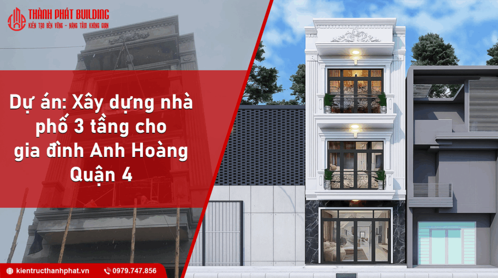 Dự Án Xây Dựng Nhà Phố 3 Tầng Nhà Anh Hoàng Quận 4 Dự án xây dựng nhà phố 3 tầng anh hoàng quận 4