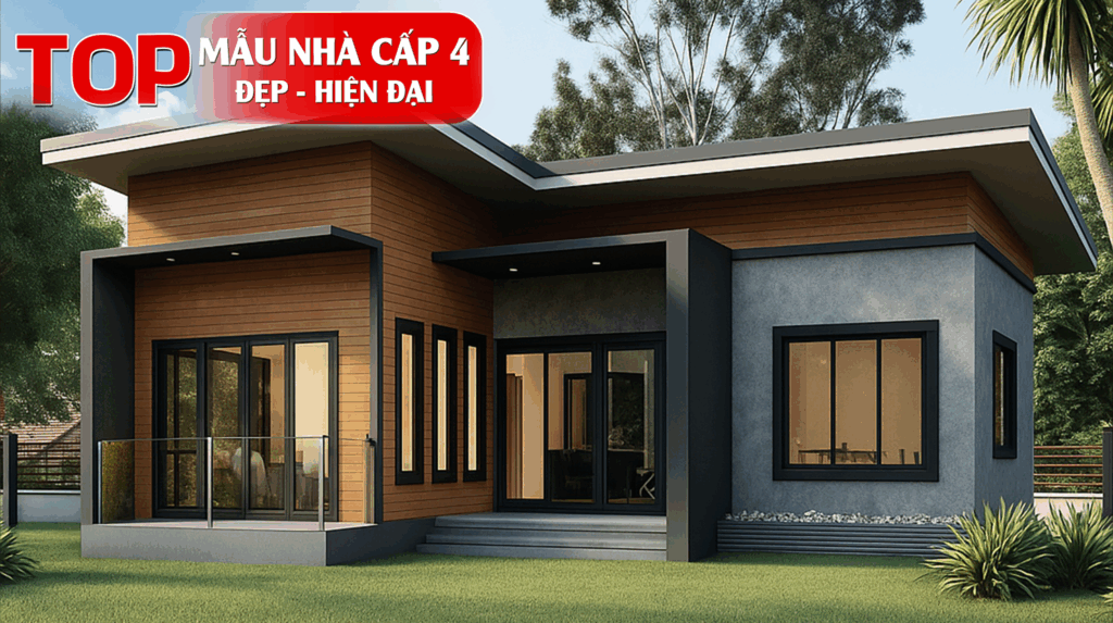 Mẫu Nhà Cấp 4 Đẹp, Hiện Đại Được Ưa Chuộng Nhất 2025 mẫu nhà cấp 4 đẹp hiện đại